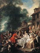 Jean-Francois De Troy A Hunting Meal china oil painting reproduction